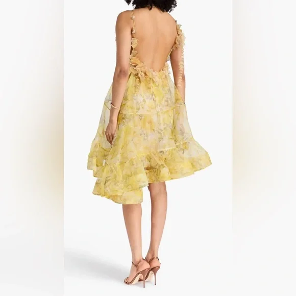 ZIMMERMANN | ✨NEW✨ Harmony Asymmetrical Dress in Yellow Peony - Picture 2 of 6
